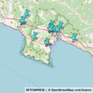 Mappa Via Montecarlo, 16038 Santa Margherita Ligure GE, Italia (3.62231)