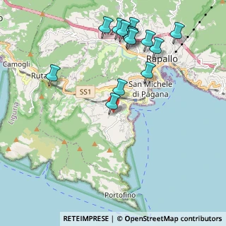 Mappa Via Montecarlo, 16038 Santa Margherita Ligure GE, Italia (2.32429)