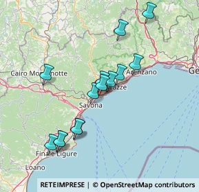 Mappa Via Giovanni XXIII, 17011 Albisola Superiore SV, Italia (13.74)