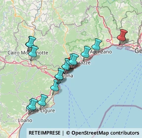 Mappa Via Giovanni XXIII, 17011 Albisola Superiore SV, Italia (13.79611)