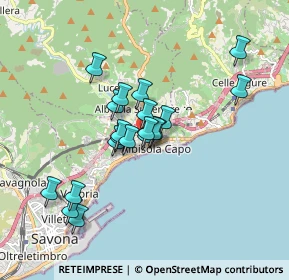 Mappa Piazza dei Mille, 17011 Albisola Superiore SV, Italia (1.4315)