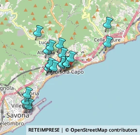 Mappa Via de Rege, 17011 Albisola Superiore SV, Italia (1.6615)