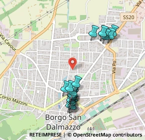 Mappa Via Tesoriere, 12011 Borgo San Dalmazzo CN, Italia (0.502)