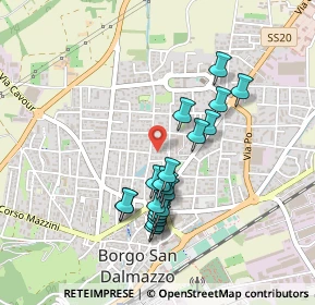 Mappa Via Tesoriere, 12011 Borgo San Dalmazzo CN, Italia (0.414)