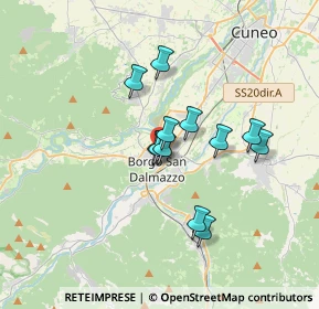 Mappa Via Tesoriere, 12011 Borgo San Dalmazzo CN, Italia (2.63667)
