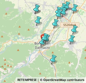 Mappa Via Tesoriere, 12011 Borgo San Dalmazzo CN, Italia (4.39063)