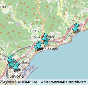 Mappa Via Paolo VI, 17011 Albisola Superiore SV, Italia (2.36083)