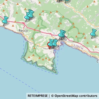 Mappa Via Delpino Teramo, 16038 Santa Margherita Ligure GE, Italia (6.08571)