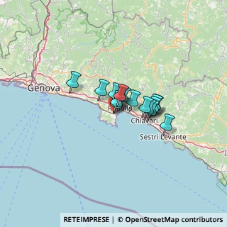 Mappa Via Teramo Delpino, 16038 Santa Margherita Ligure GE, Italia (7.3625)