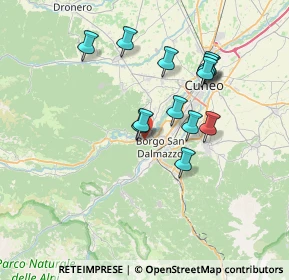 Mappa Via Tetto Deu, 12011 Borgo San Dalmazzo CN, Italia (6.46385)