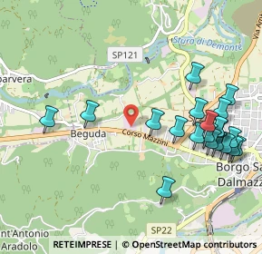 Mappa Via Tetto Deu, 12011 Borgo San Dalmazzo CN, Italia (1.176)