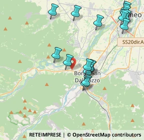 Mappa Via Tetto Deu, 12011 Borgo San Dalmazzo CN, Italia (4.50059)