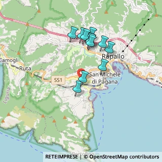 Mappa Via A. Giovo, 16038 Santa Margherita Ligure GE, Italia (1.62583)