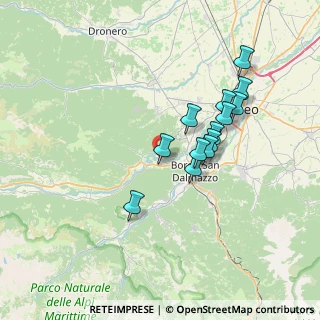 Mappa 12010 Roccasparvera CN, Italia (6.29154)