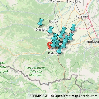 Mappa 12010 Roccasparvera CN, Italia (8.95125)