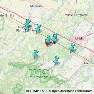 Mappa Via Rio Palazzi, 40026 Imola BO, Italia (6.07909)