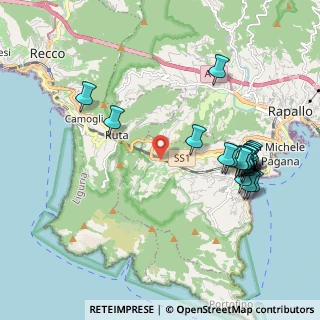 Mappa Via Partigiano Simone Stefani, 16038 Santa Margherita Ligure GE, Italia (2.181)