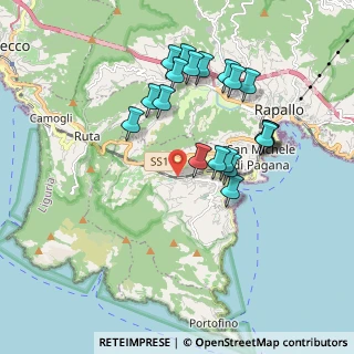 Mappa Via Garibotti, 16038 Santa Margherita Ligure GE, Italia (1.834)