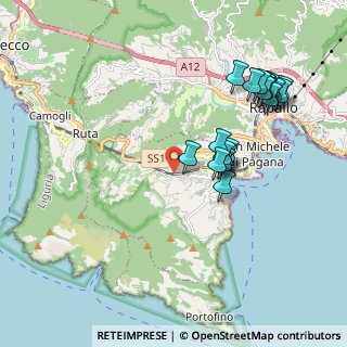 Mappa Via Garibotti, 16038 Santa Margherita Ligure GE, Italia (2.0675)