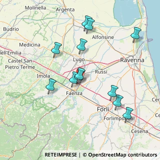 Mappa Via del Lupo, 48018 Faenza RA, Italia (15.36)