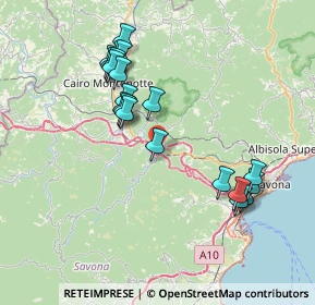 Mappa Via XXV Aprile, 17041 Altare SV, Italia (7.582)