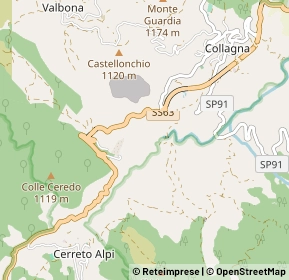 Mappa 42037 Collagna RE, Italia (1.48846)