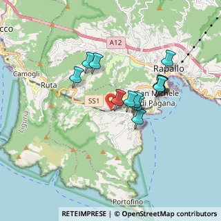 Mappa Via Somalia, 16038 Santa Margherita Ligure GE, Italia (1.47385)