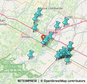 Mappa Via Paoline Lesina, 48014 Castel bolognese RA, Italia (7.6835)