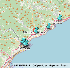 Mappa Via alle Cantine, 17011 Albisola Superiore SV, Italia (3.66545)