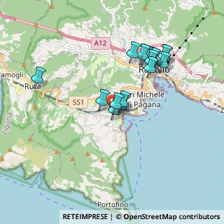 Mappa Via Cervetti Vignolo, 16038 Santa Margherita Ligure GE, Italia (1.67875)