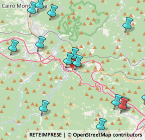 Mappa Via Paleologo, 17041 Altare SV, Italia (6.5315)