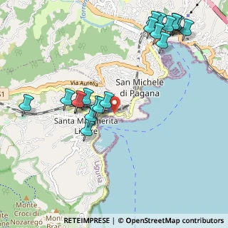 Mappa SP 227 di Portofino, 16038 Santa Margherita Ligure GE, Italia (1.213)