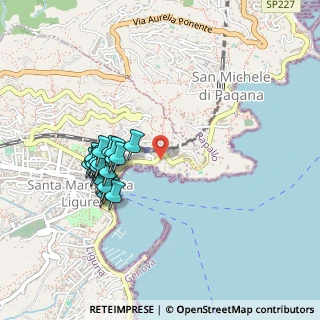 Mappa SP 227 di Portofino, 16038 Santa Margherita Ligure GE, Italia (0.444)