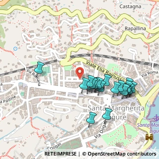 Mappa Via Andrea Roccatagliata, 16038 Santa Margherita Ligure GE, Italia (0.237)