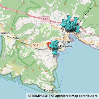Mappa Via Andrea Roccatagliata, 16038 Santa Margherita Ligure GE, Italia (1.85842)