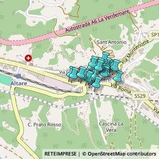 Mappa Via Mallare, 17041 Altare SV, Italia (0.13333)