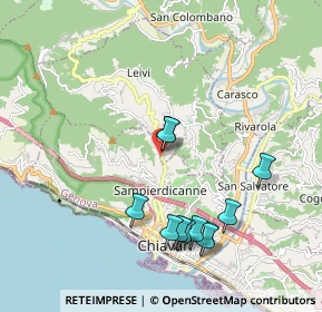 Mappa Via Privata XXV Aprile, 16040 Leivi GE, Italia (1.99545)