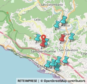 Mappa Via Privata XXV Aprile, 16040 Leivi GE, Italia (2.00357)