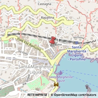 Mappa Via Roma, 13, 16038 Santa Margherita Ligure, Genova (Liguria)