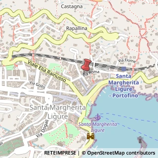 Mappa Via roma, 16038 Santa Margherita Ligure, Genova (Liguria)