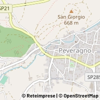 Mapa Peveragno