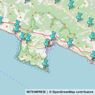 Mappa Via dei Pellerano, 16038 Santa Margherita Ligure GE, Italia (6.62158)