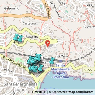 Mappa Via Fiume, 16038 Santa Margherita Ligure GE, Italia (0.2955)