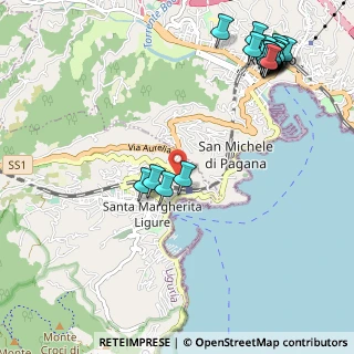 Mappa Via Fiume, 16038 Santa Margherita Ligure GE, Italia (1.423)