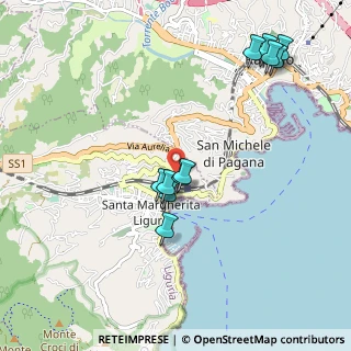 Mappa Via Fiume, 16038 Santa Margherita Ligure GE, Italia (1.01455)