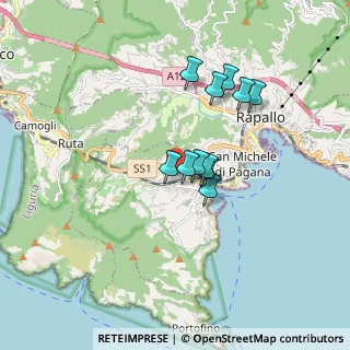 Mappa Via dei Gelsomini, 16038 Santa Margherita Ligure GE, Italia (1.32364)
