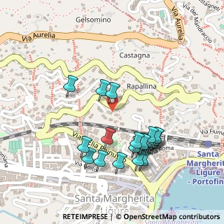 Mappa Corso Nicolò Cuneo, 16038 Santa Margherita Ligure GE, Italia (0.247)
