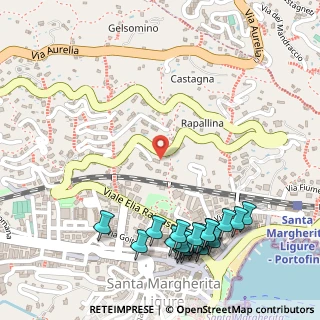 Mappa Corso Nicolò Cuneo, 16038 Santa Margherita Ligure GE, Italia (0.349)