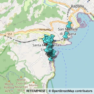 Mappa Via Giuncheto, 16038 Santa Margherita Ligure GE, Italia (0.4045)