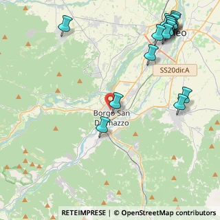 Mappa Via Rododendro, 12011 Borgo San Dalmazzo CN, Italia (6.06375)